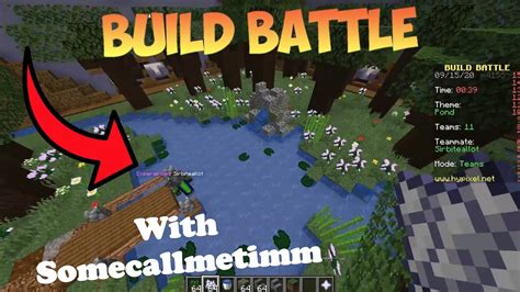 Playing Build Battle With A Professional Minecraft Hypixel Youtube