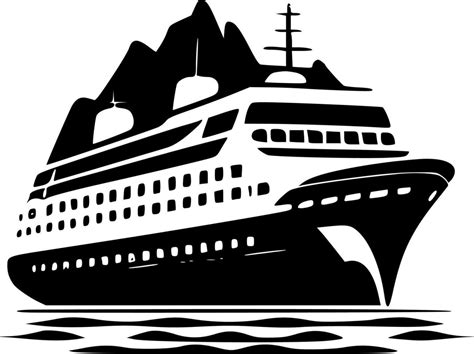 Cruise Minimalist And Simple Silhouette Vector Illustration 23549913