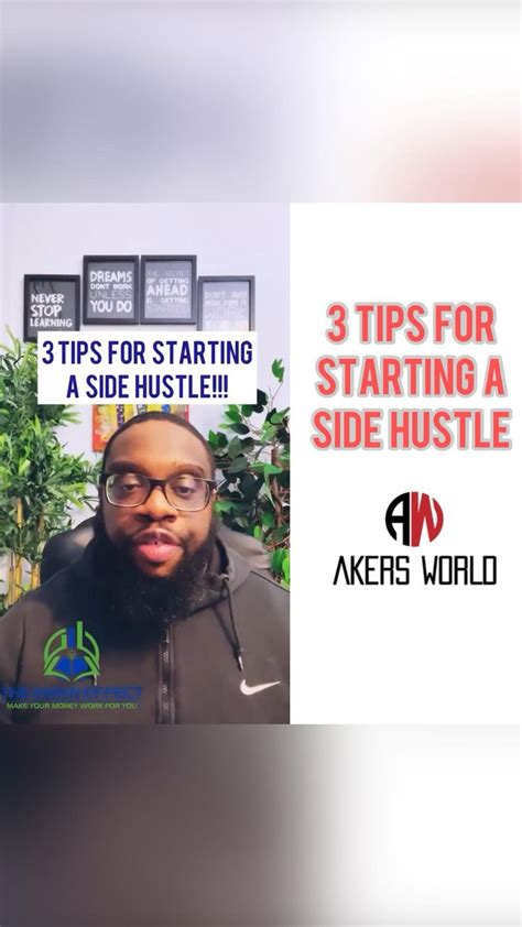 Tips For Starting A Side Hustle Business Motivation Business