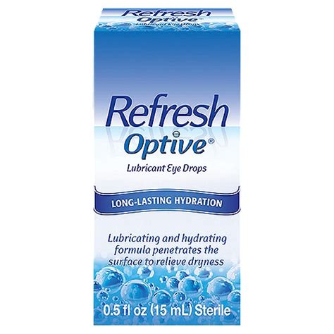 Refresh Optive Lubricant Preserved Tears Eye Drops