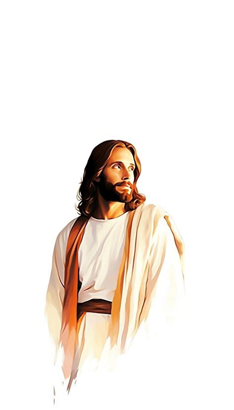 Jesus Is Standing With His Hands On His Hips And Looking To The Side