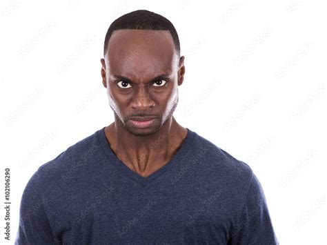 Angry Black Man Foto De Stock Adobe Stock