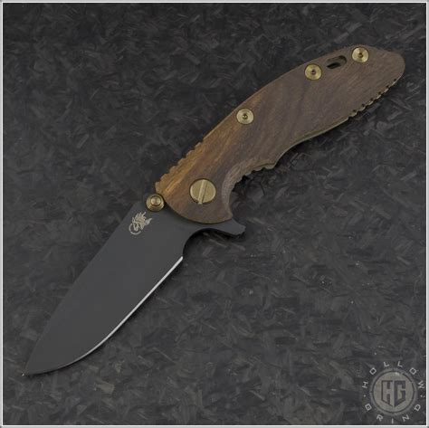 Rick Hinderer XM 18 3 0 Spear Point Flipper Knife 3in Black Plain O