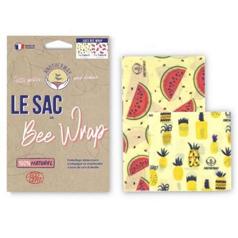 Sac en Bee Wrap Emballage alimentaire réutilisable Anotherway