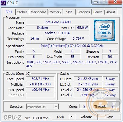 Обзор и тестирование процессора Intel Pentium G4400 GECID.com.