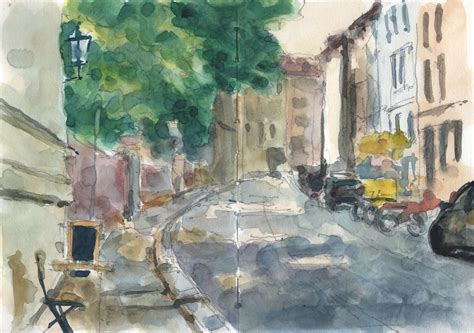 Sophienstraße in Berlin Mitte Hahnemühle Watercolor sketch Flickr