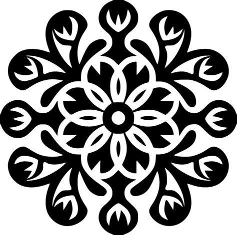 Mandala Minimalist And Simple Silhouette Vector Illustration