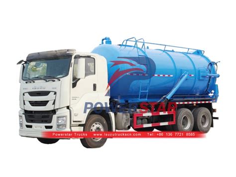 Cost Effective Isuzu Giga Cbm Sewer Suction Truck For Sale Vacuum