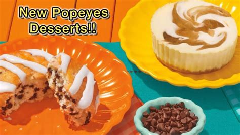 Popeyes New Desserts Are Here Chocolate Chip Biscuits And Caramel Apple Cheesecake Youtube