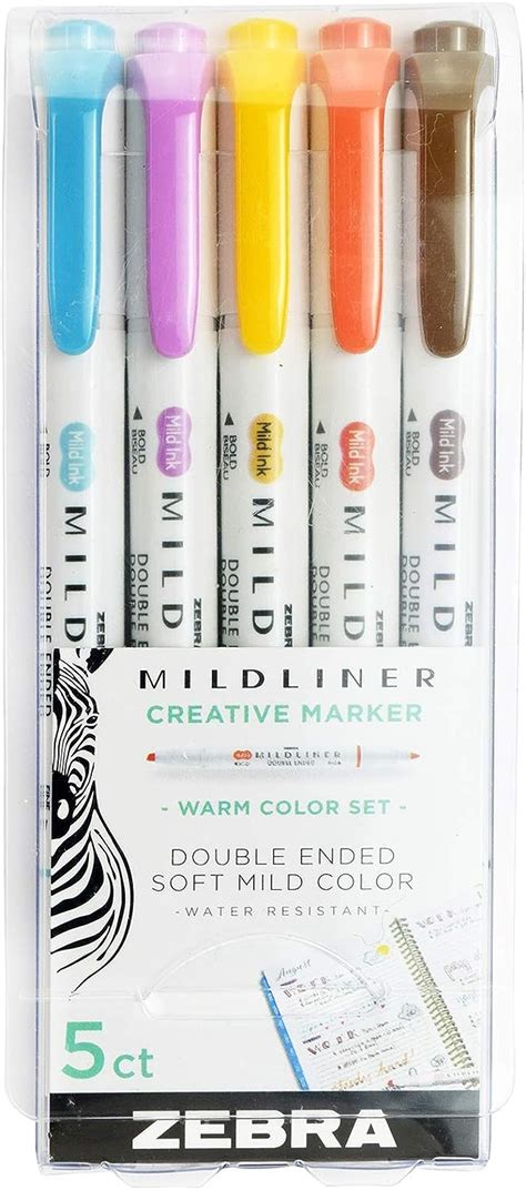 Amazon Zebra Pen Mildliner Double Ended Highlighter Set Broad