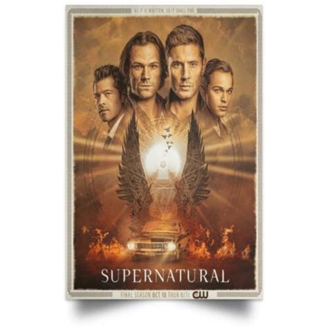 Supernatural Season 15 Poster Sam & Dean Film Art Print 12x18 16x24 ...