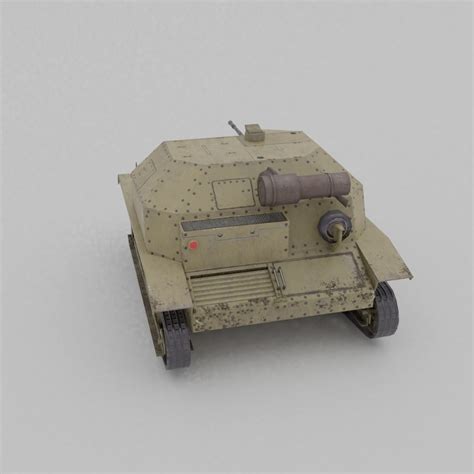 3d Model Tks Tankette 20mm Vr Ar Low Poly Cgtrader