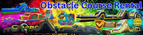 Obstacle Course Rentals | 3 Monkeys Inflatables | Centrla PA