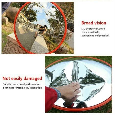 Blind Spot Wide Angle Mirror Shop Security Curved Convex Driveway