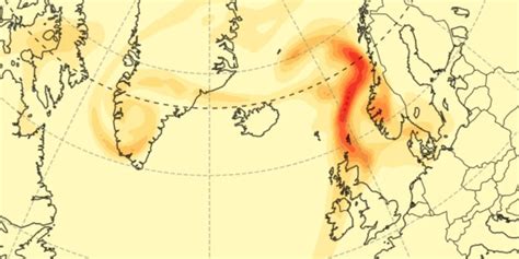 Volcanic Sulfur Dioxide Emissions From Iceland Reach Continental Europe The Watchers