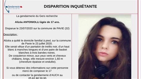 Disparition Inquiétante Recherchée Dans Le Gers Une Jeune Fille