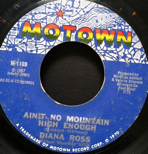 Diana Ross Aint No Mountain High Enough Cant It Wait Until