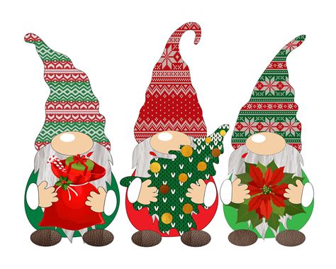 Weihnachten Gnome Clipart. Skandinavische Numminat Clipart. | Etsy