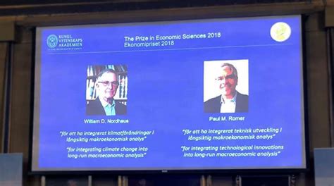 Us Duo William Nordhaus Paul Romer Win Nobel Prize In Economics World News