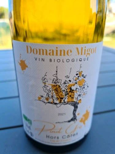 Domaine Migot Hors C Tes Pinot Gris Vivino Us