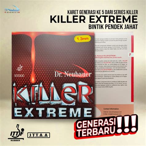 Jual Karet Bat Tenis Meja Pingpong Dr Neubauer Killer Extreme Bintik