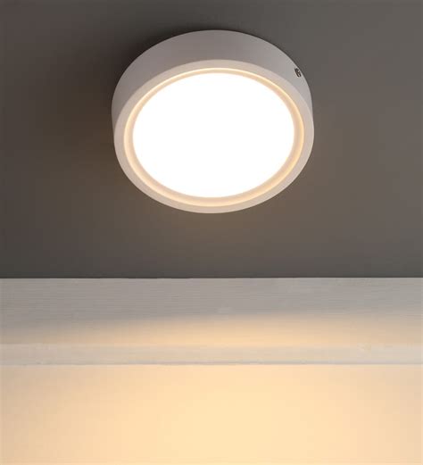 Buy Warm White 12 Watts Led Aluminium Round Panel Light By Learc Led