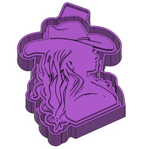 Stl File Cowgirl Freshie Mold Silicone Mold Box・3d Printing Model To Download・cults