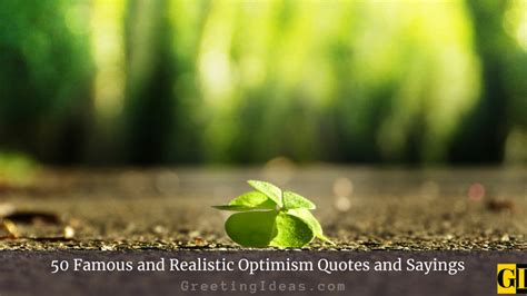 50 Famous And Realistic Optimism Quotes And Sayings