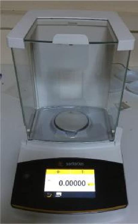 4. Sartorius branded precision scale system. | Download Scientific Diagram