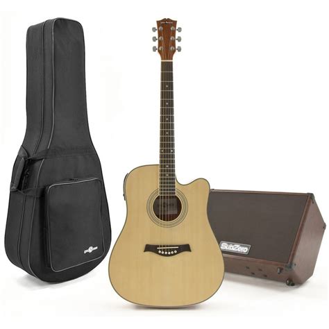 Disc Deluxe Dreadnought Guitar And W Subzero Pack Ovangkol At