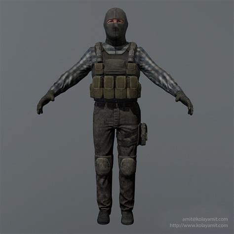 ArtStation - Terrorist Rigged Game Ready Model | Game Assets