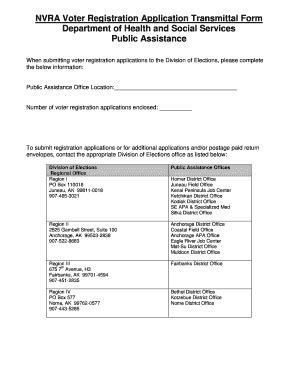 Fillable Online Dpaweb Hss State Ak Nvra Hss Transmittal Form Dpaweb