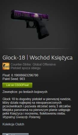 SKIN CS GO Glock 18 Wschód Księżyca Moonrise Warszawa Kup teraz na