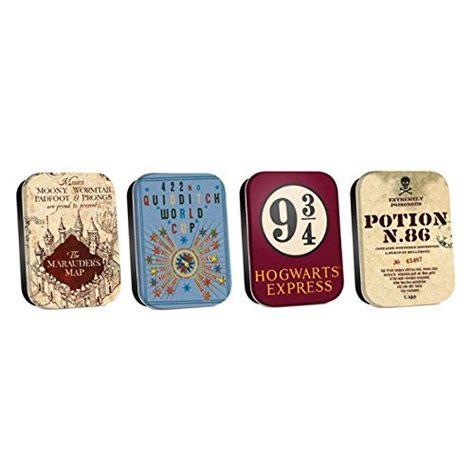 Harry Potter Assorted Set Of 4 Pill Tins Harry Potter Harry Potter Set