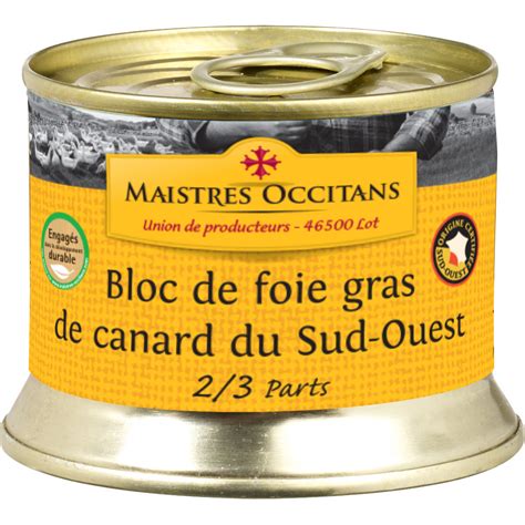 Bloc De Foie Gras De Canard Du Sud Ouest G Maistres Occitans