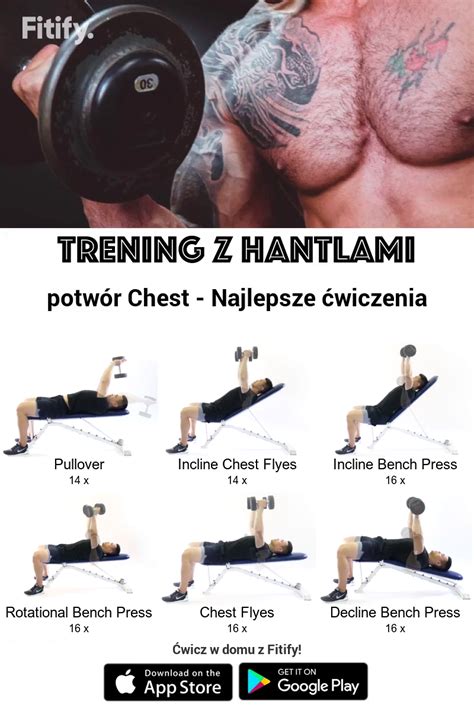 Trening z hantlami potwór Chest Najlepsze ćwiczenia Zbuduj silniejszą