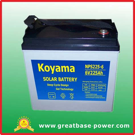 V Ah Deep Cycle Gel Battery For Photovoltaic Systems China Solar