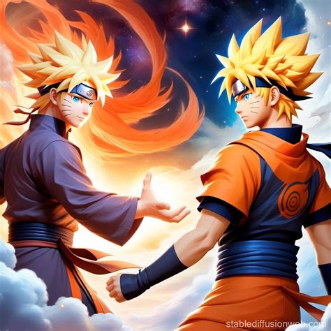 Goku And Naruto Fighting Prompts Stable Diffusion Online