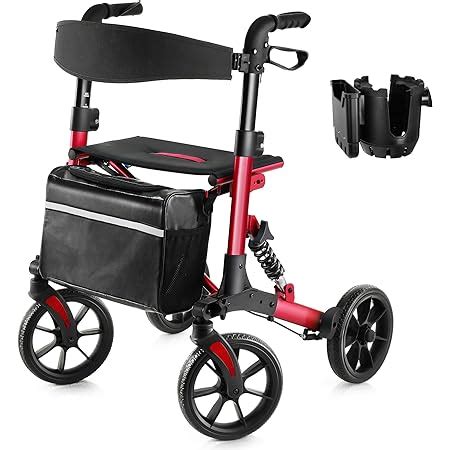 Amazon Walk Mate Rollator Walker For Seniors With Shock Absorber