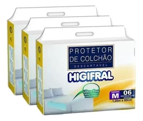 Protetor De Colch O Descart Vel Kit Pacotes Geriatrico M Mercadolivre