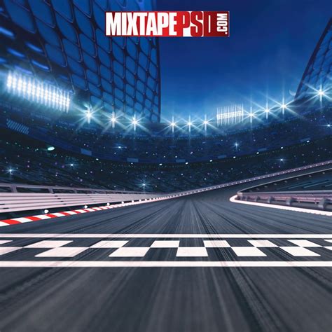 Race Track Starting Line Background - Graphic Design | MIXTAPEPSDS.COM