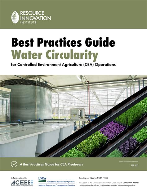 Controlled Environment Agriculture Water Circularity Best Practices Guide