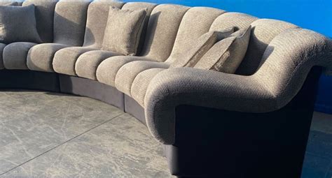 Bespoke Curved Segmented Sofa Luxurious Comfort