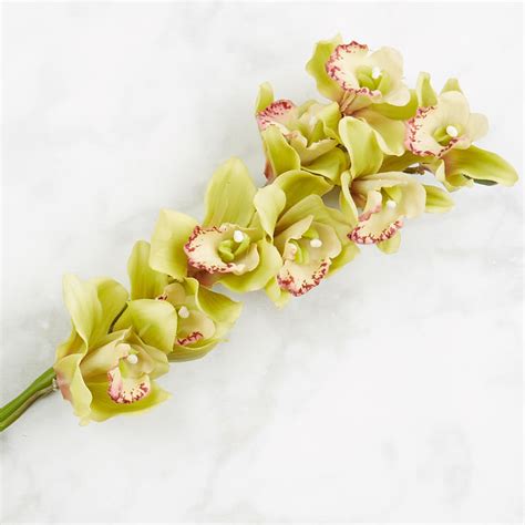 Realistic Artificial Orchid Stem With Bulb Picks Sprays Floral