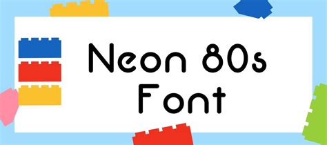 Neon 80s Font Free Download