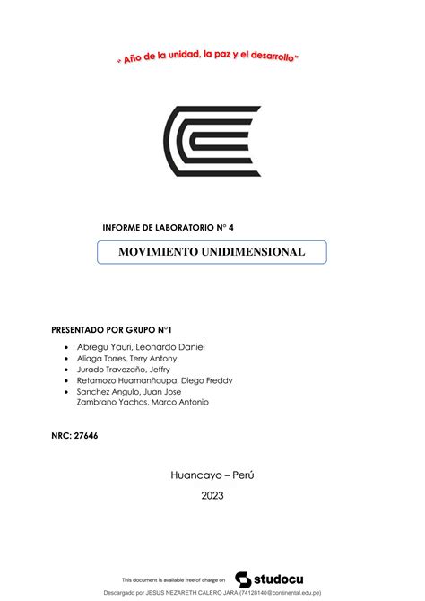 Solution Informe Fisica Laboratorio Studypool