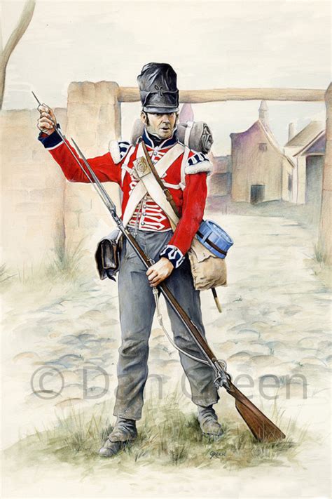 1st Regiment Of Foot Guards Waterloo 1815 Military Art Painting