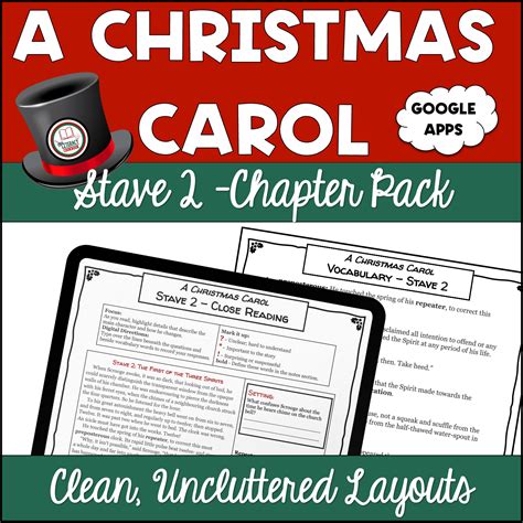 A Christmas Carol Stave 2 Digital And Printable Chapter Pack Made By Teachers