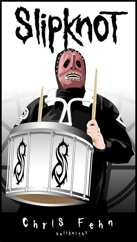 Arte Do Rock Chris Fehn Slipknot Band Art Drawings Simple Anime