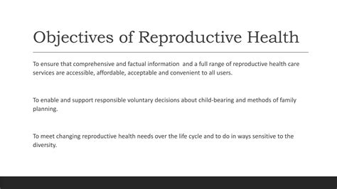Reproductive Health And Sex Education Pptx